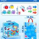 Montessori Toys for 1 Year Old, Toddler Fishing Game with Stacking Cups, Learning Educational Toys for 1 2 Year Old Boy Girl Birthday Gifts, Baby Toy 12-18 Months, Sensory Sorting Toy for Toddlers 1-3