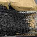 TITECK Temporary Fence with Posts, 4'x82' Plastic Fencing Garden Fence Animals Barrier with Fiberglass Stake Windbreak Rope, Portable Snow Fences, Fencing for Dogs Outdoors Backyard (Black)