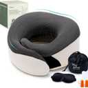 Neck Pillow for Traveling - Bamboo Charcoal Memory Foam with 360 Chin Support for Airplane, Soft & Breathable, Seamless Design, Removable Cover, Travel Accessories Included, One size