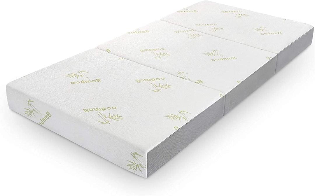 Inofia Queen Folding Mattress, 6 Inch Trifold Memory Foam Mattress with Ultra Soft Removable Cover, Foldable & Portable Queen Size Bed (78" x 58" x 6")