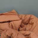 Modern Threads 4-Piece Garment-Washed Comforter Set Beck Dark Rose King