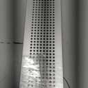 PATIKIL 12 x 3 Inch Door Air Vent Cover, Aluminum Grille Ventilation Cover Louvered Diamond Hole with Mounting Screws for Cabinet Wardrobe Door, Silver