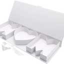 Empty Mother's Day MOM Cardboard Letter Fillable Box Floral Sweets Gifts Decorative Box(White MOM)