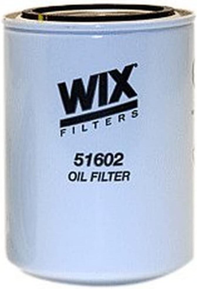 WIX 51602 Oil Filter Replacement, Built for Synthetic and High Mileage Oil - Compatible with Agco, Case, Consolidated/Cummins 3.9L Engine, I-R, Komatsu