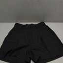 NIMIN Womens Shorts Dressy High Waisted Wide Leg Tailored Shorts Pleated Business Casual Work Trouser Shorts Without Belts (Small, Black)