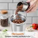 Secura Electric Coffee Grinder and Spice Grinder with Stainless Steel Blades, 1 Removable Bowl, Stainless