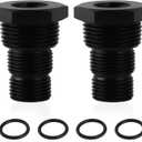 2 PCS 5/8-24 Adapter, 5/8-24 Female to 3/4-16 13/16-16 3/4 NPT Male Hose Adapter Reducer Fitting Connector