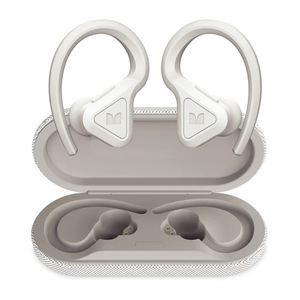Monster DNA Fit Wireless Bluetooth Earbuds - Noise Cancelling Earbuds with Wireless Charging Case & Built-in Microphone, Water Resistant Bluetooth Headphones & Ear Buds (Regular, White)