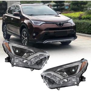 GXYWADY Headlight Assembly Replacement for 2016 2017 2018 Rav4 Left and Right Front Headlights