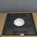 Onniyor 10 Inch Ceramic Fruit Bowl with Stand for Kitchen Counter, Large Serving Bowl for Dining Table, Modern Decorative Bowl for Home Decor & Gift, Elegant Versatile Vegetables Holder Storage, White