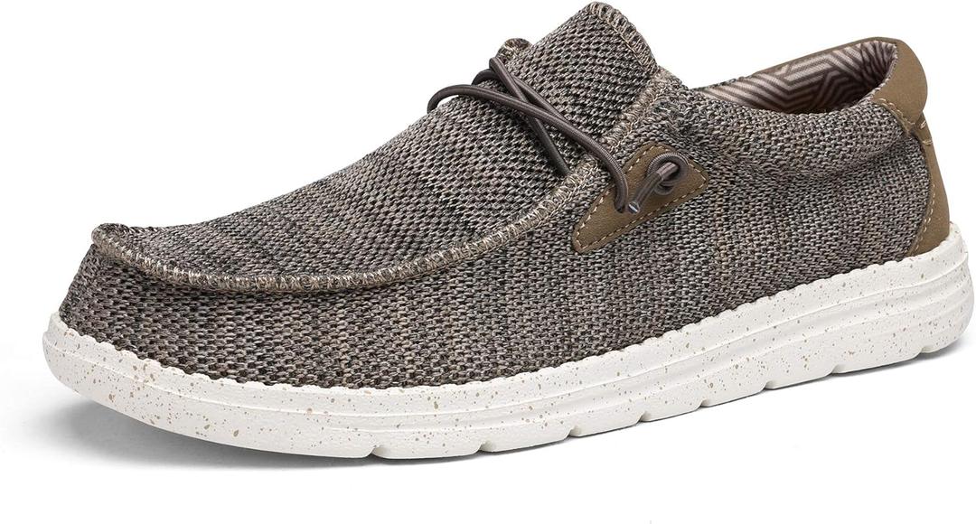 Bruno Marc Men's Casual Slip-on Loafers Stretch Shoes 1.0 (Brown)