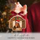 2 x Horse Christmas Ornament 2025-2 Layer Wooden Horse Ornaments for Christmas Tree - Gifts for Horses Lover, Animal Lovers - Farmhouse Christmas Hanging Decor - Rustic Farmhouse Christmas Ornaments