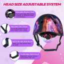 Adjustable Kids Bike Protective Helmet for Boys Girls Toddler, CPSC Safety Certified Galaxy Kids Helmets for Multi-Sports Skateboard Scooter Bike Cycling Skating Rollerblading, M