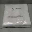 Simplebrand Ava Pure White Curtains for Bedroom 90 Inches Long 2 Panels Set, Room Darkening Window Treatment, Light Filtering Curtain Drapes, Soft Casual Rod Pocket Privacy Curtains, W40 x L90 Inch