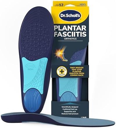 Dr. Scholl’s Plantar Fasciitis Relief Orthotic Insoles for Men - The Only Proven Insole to Stop Plantar Fasciitis from Coming Back, Immediately Relieves Pain, Heel Spurs, Arch Support Inserts 8-12