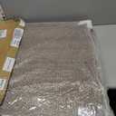 Sintuff 8 Person Boho Table Low Folding Picnic Table Beach Portable Low Wood Floor Event Foldable Garden Wedding Party Camping Picnics with Runner Set(Dark Brown, 30 x 60 Inches, Vertical Stripe) (Walnut Color)