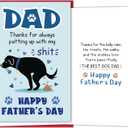 5 x Funny Fathers Day Card for Him, Happy Father's Day Card Gift for Dog Dad from Daughter Son Kids Wife, Gifts for Men Who Love Dogs