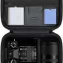 Camera Case for Fujifilm XT30 III/X-T5/X-T50/Canon AE-1 Mirrorless Camera Fits 16-50mm/18-300mm Lenses With Adjustable Dividers & Mesh Pocket (Case Only)