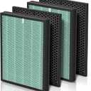 Filters Replacement Kit Compatible with BioGs 2.0 Filter Replacement, Air Clenaer to Remove Odor for Home and Large Room, 2x H13 True HEPA and 2x Carbon