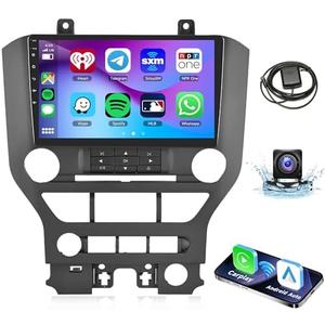 2G+64G for Ford Mustang 2015-2020 Android 13 Stereo Radio Carplay, Rimoody 9 Inch Touch Screen Android Auto Mirror Link Bluetooth FM/RDS GPS WiFi HiFi SWC Backup Camera