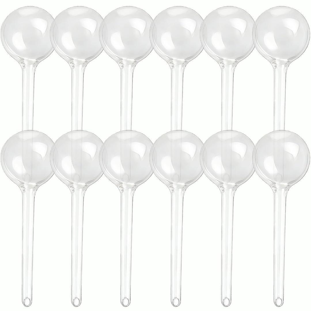Wellinc Self Watering Globes for Plants 12 Pack Large Automatic Watering Bulbs, Vacation Plant Watering Device for Indoor & Outdoor Potted Plants, Slow Release Plant Waterer for Water Conservation