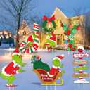 6PCS Large Christmas Yard Signs Stakes Outdoor Decorations, Outdoor Christmas Decorations Yard Christmas Decorations for Christmas Lawn Garden Decorations