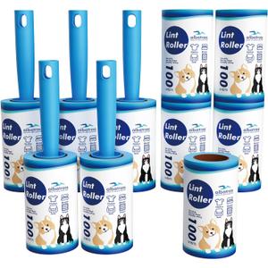Extra Sticky Lint Roller, Mega Value Set 1000 Sheets for Pet Hair Removal, Dog and Cat Lint Remover for Clothes, Furniture, Carpet