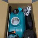 Battery Powered Sprayer 2 Gallon, 2025 Upgraded Electric Weed Sprayer with 3 Spray Forces, Battery Indicator, Rechargeable Handle,4 Mist Nozzles,23.6" Retractable Wand,Shoulder Strap, for Lawn&Garden (Green)