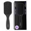 ERGO Super Gentle Mini Paddle Brush for Blow Drying - Hair Brushes for Women with Thick or Thin Hair - Dual Hairbrush for Women - Detangler Hair Brush - Gently Detangles Curly or Wet Hair - ERG750 Black