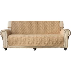 Ameritex Couch Sofa Slipcover 100% Waterproof Nonslip Quilted Furniture Protector Slipcover for Dogs, Children, Pets Sofa Slipcover Machine Washable (Sand, 78")