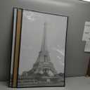 upsimples 24x36 Poster Frame Black 3 Pack, Scratch-Proof Picture Frames 24 x 36 for Photo Gallery - Slide-In Strips, Horizontal or Vertical Wall Mounting