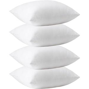 ETASOP Throw Pillow Inserts 18 x 18 Square Cushion Inner Soft Fluffy Plump Stuffer Cushion Pads White Decorative Pillow Inserts (12x20 Inch (Pack of 1))
