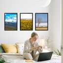 OMISHE 6x9 Picture Frame Black for Wall Hanging or Tabletop, 6 x 9 Frame Wall Mounting Horizontally or Vertically, 6 by 9 Wall Gallery Photo Frames, Black