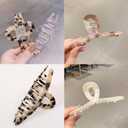 Large Hair Clips for Women Cellulose Acetate Hair Claw Clips for Thick Hair, Big Hair Clip & Claw Clip for Ladies Stylish Banana Clip Hair Styling Accessories (3 Pack)