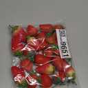 24pcs Realistic Artificial Strawberries Decorative Fruit Models Plastic for Home Store Event Education