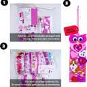 Winlyn 32 Sets Valentine's Day Decorations DIY Heart Animal Bookmarks Valentine Craft Kits Blank Foam Bookmarks with Hearts Stickers for Kids Classroom Activities Reading Party Favors Gift Exchange