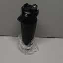 Frost Buddy 32oz Insulated Water Bottle with Straw & Chug Lid | Leak-Proof Stainless Steel | 24-Hours Cold | Sweat-Proof, Cup Holder Friendly | Ideal for Gym, Travel, Sports & Everyday Hydration (Black)