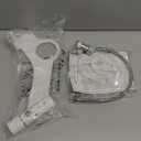 Ultra-Slim Bidet Attachment, Posterior&Feminine Wash-(Retractable Dual Nozzles), (White)