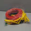 20ft Build Anywhere Portable Race Track with Suction Cups - Flexible Roll-Up Design Fits 1/64 Scale Cars, Portable Toy Gift for Kids 4+ Year Old, 2 Tracks/Red