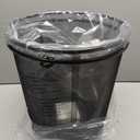 Seville Classics 2-Pack Steel Mesh Round Trashcan Wastebasket for Trash or Recycle in The Home, Office, or Garage, Black, 6 Gallon