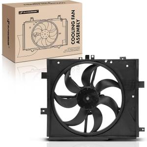 A-Premium Engine Radiator Cooling Fan Assembly Compatible with Select Nissan Models - Versa 2012-2019, Versa Note 2014-2017, Micra 2015-2019