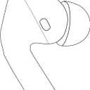 Original Earbud A2084 for Left Apple Airpods Pro 1st Gen Earbud,Replacement for iPod Pro 1st Generation,Compatible with OEM AirPod Pro Charging Case A2190, A2083,Single Left Ear Side Only(A2084)