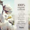 Bare Home 100% Organic Cotton Jersey Fitted Sheet - Queen Size - Ultra Soft - Deep Pocket Fitted Sheet - 100% Cotton - Ring Spun Yarns (Queen, Sand)