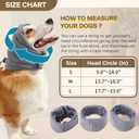 Dog Ear Muffs Noise Protection & Anxiety Relief - Comfortable & Versatile Ear Covers for Dogs - Grey, M-Head Circle(13.7"18.9"), Cotton/Polyester/Spandex (Purple)