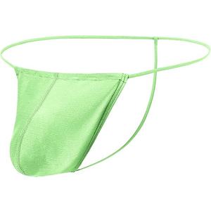 ZONBAILON Men's Thong Underwear G String Adjustable Bulge Pouch Seamless Sexy Swimwear Panties (1 pack)