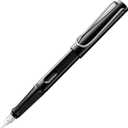 LAMY safari black - Fountain Pen with ergonomic grip & polished Left-Handed steel nib (LH) in size M - ideal for any Writing & Calligraphy - including LAMY T 10 blue cartridge