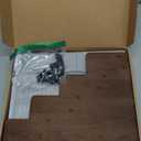 PUERSI Greeting Card Display Stand, Wooden 4-Tier Postcard Display Stand Holder for Sticker, Vendors, Retail Stores, Brown