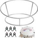 Newborn Photography Stand with Storage Bag and 6 Clamps Set Stainless Steel Baby Posing Table Photoshoot Stand Backdrop Ring Frame Infan Round Background Station for Newborn Photo Sessions