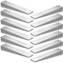 12 Pcs Steel Flange Wedges Beveled Washers Right Angle Wedges Triangular Metal Gaskets Shims for Lathes, Welding Machines Equipment (4.02'' X 0.71'' X 0.5'')