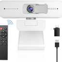 Zoom Certified, NexiGo N940P (Gen 2) 2K Zoomable Webcam with Remote| Sony_Starvis Sensor | 3X Zoom in and Out| Dual Stereo Microphone, for Zoom/Skype/Teams/Webex (White)